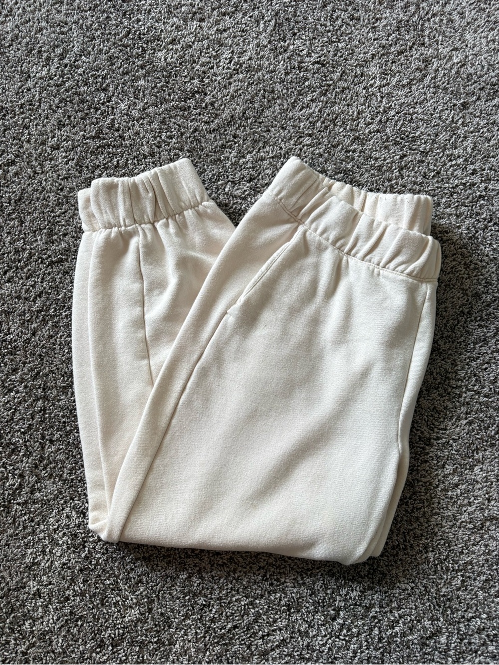 White Jogger Sweat Pants for Women